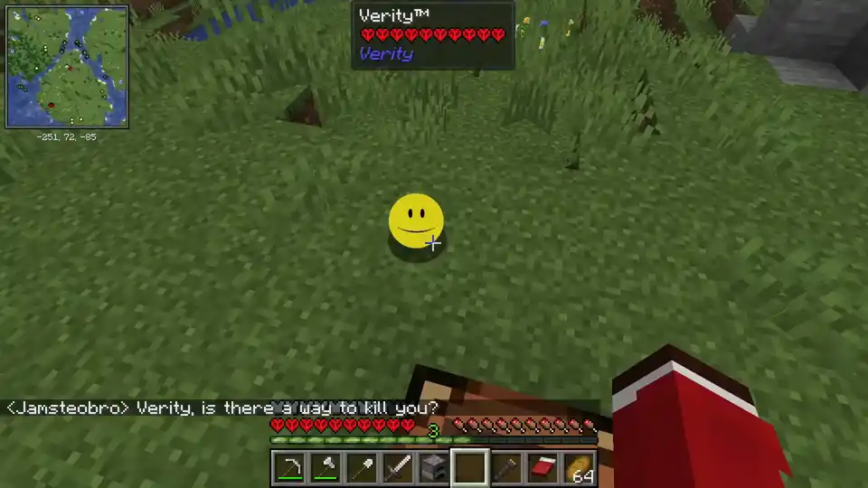 Dead mobs scattered around Jamsteo's base