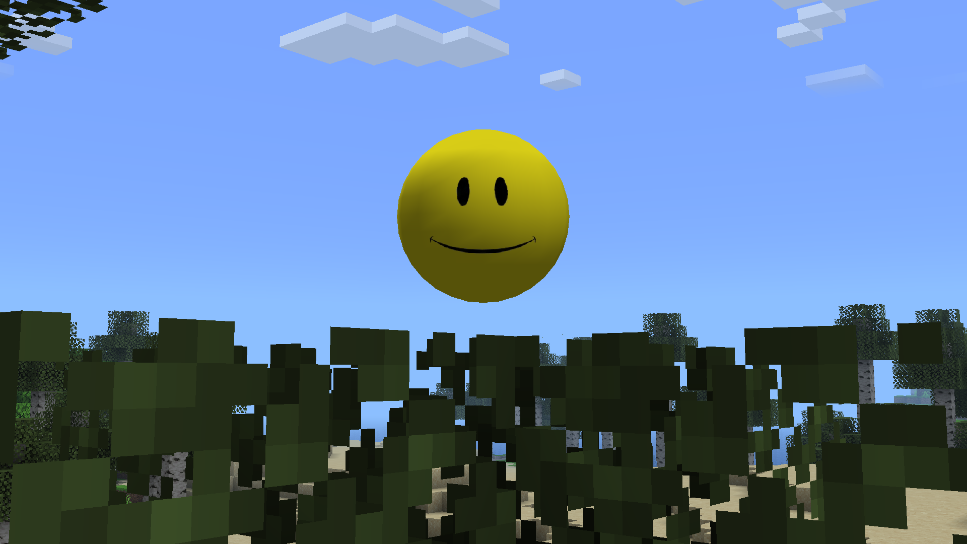 Verity - yellow AI companion sphere in Minecraft